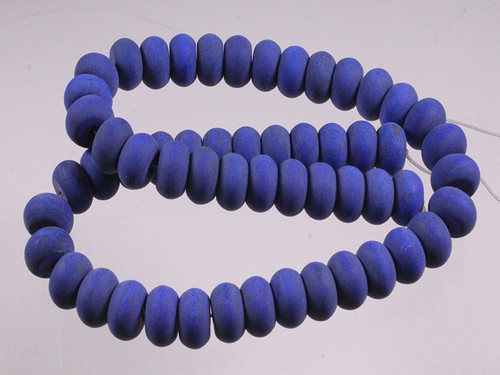 12mm Lapis Magnesite Rondelle Beads 15.5" [t405l]