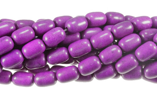 8x12mm Purple Magnesite Drum Beads 15.5" [t454p]