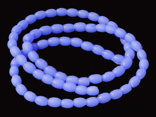 4x6mm Matte Chalcedony Rice Beads 15.5" synthetic [u72a65m]