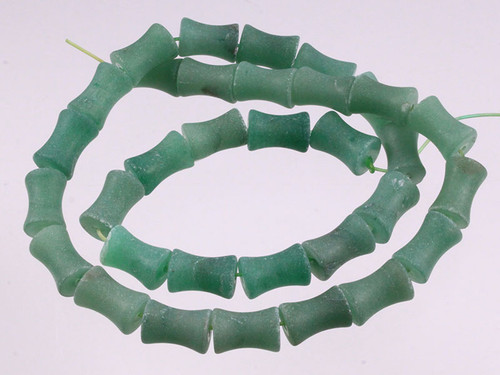 8x12mm Matte Light Aventurine Bamboo Beads 15.5" natural [wa250m]