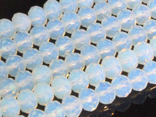 4x3mm Opalite Faceted Rondelle Beads 15.5" synthetic [uc1a43]