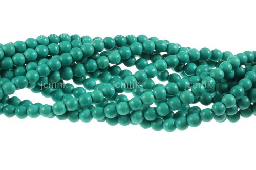 6mm Sea Green Magnesite Round Beads 15.5" [6tm]