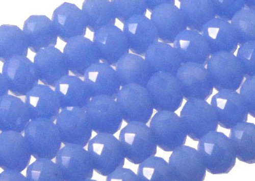 10x8mm Blue Opal Quartz Faceted Rondelle Beads 15.5" synthetic [uc4b4]