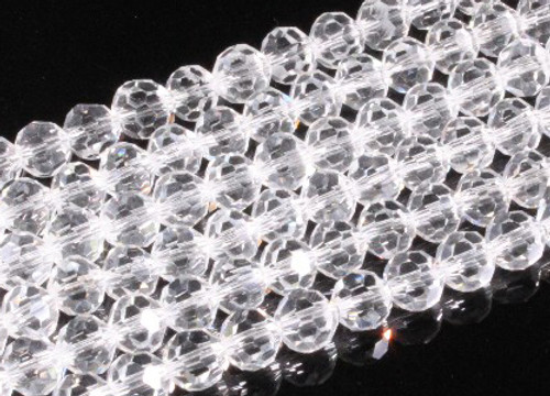 4mm Glass Faceted Round About 95 Beads [uc6a1]