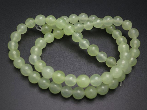 6mm New Jade Round Beads 15.5" natural [6c55]