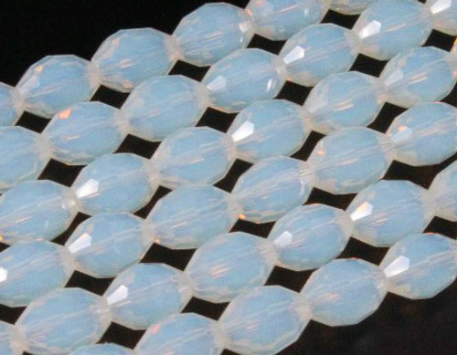 4x6mm Opalite Faceted Rice About 65 Beads synthetic [uc11a43]