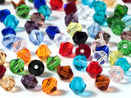 Mix & Match 8mm Crystal Faceted Bicone 50 Beads [xu23]