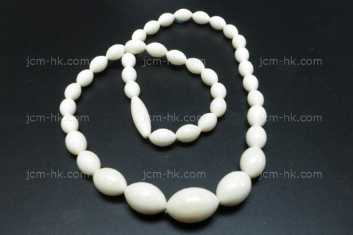 6X9mm-10X15mm buffalo Bone Necklace 17" [z1860]