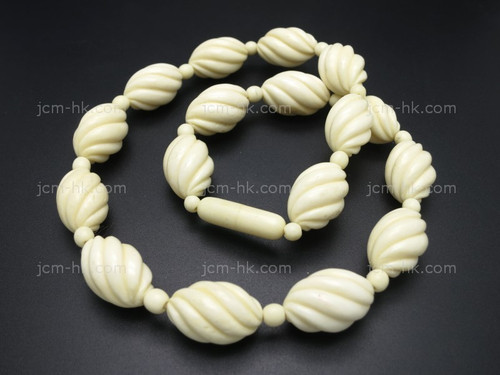 12x18mm Buffalo Bone Necklace 16" [z8250]