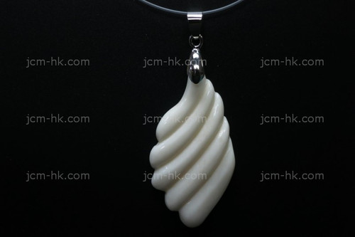 23X45mm Buffalo Bone Carved Designer Bead Pendant [z1456]