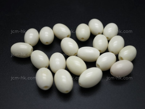 6x9mm Buffalo Bone Rice Beads 30pcs. [z1993]