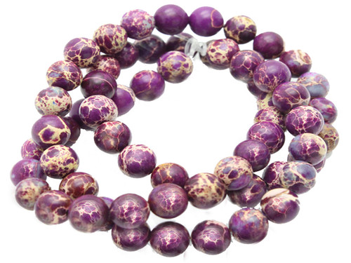 6mm Purple Sea Sediment Round Beads 15.5" dyed [6r55p]