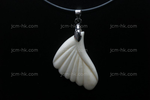 25X35mm Buffalo Bone Carved Designer Bead Pendant [z1378]