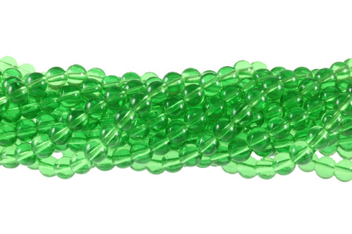 6mm Green Quartz Round Beads 15.5" synthetic [6a37a]
