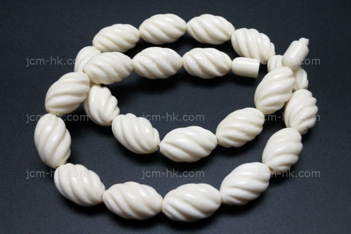 12x18mm Buffalo Bone Rope Beads Necklace 18" [z5150]