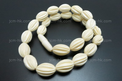 10X15mm Buffalo Bone Rope Beads Necklace 18" [z1856]