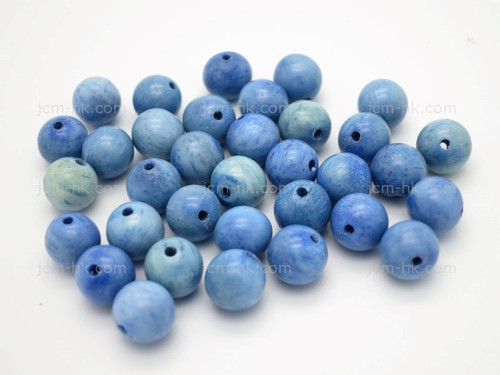 8mm Buffalo Bone Round Beads Color 25pcs. [z2119]