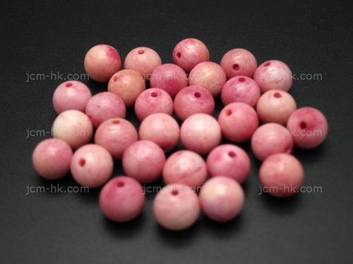 8mm Buffalo Bone Round Beads Color 25pcs.. [z2122]