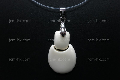 18X28mm Buffalo Bone Dangling Designer Bead Pendant [z1217]