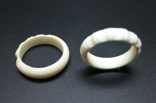 5mm Buffalo Bone Bamboo Flat Ring [z1811]