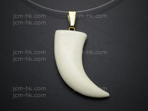 18X30mm Buffalo Bone Claw Designer Bead Pendant [z1691]