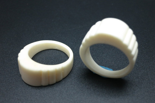 10mm Buffalo Bone Carved Dome Ring (ring size #6.5 17mm) [z1830]