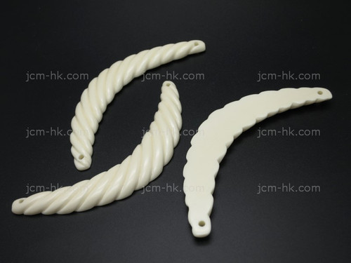 16X95mm Buffalo Bone Carved Part With Drill [z1756]