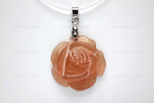 32X32mm Amber Horn Flower Designer Bead Pendant [z1605]