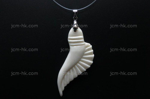 25x65mm Buffalo Bone Designer Designer Bead Pendant [z5206]