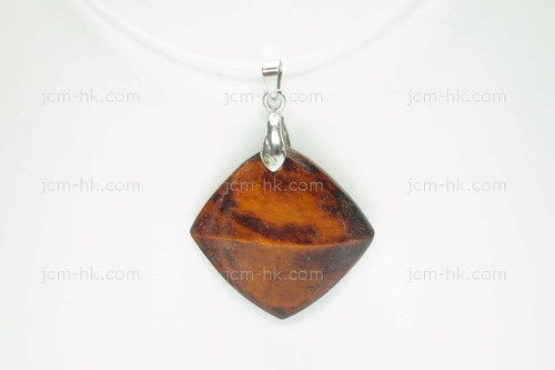 30x30mm Buffalo Bone Carved Designer Bead Pendant, Natural Dyed [z1091]