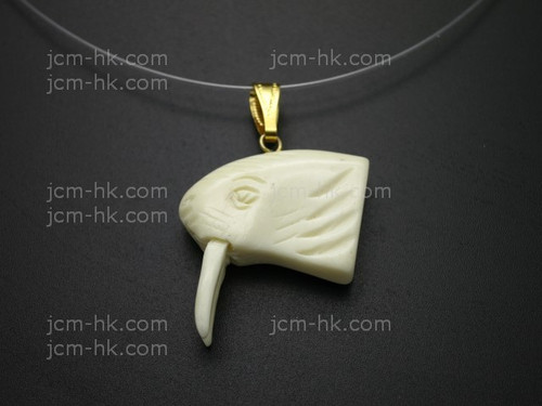 25X28mm Buffalo Bone Designer Bead Pendant [z1680]