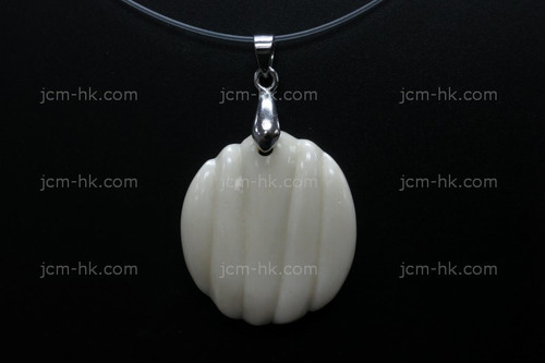 26X40mm Buffalo Bone Designer Bead Pendant [z1350]