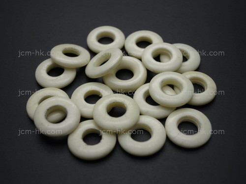 12mm Buffalo Bone Donuts 4pcs. [z8135]