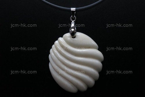 32X35mm Buffalo Bone Designer Designer Bead Pendant [z1246]