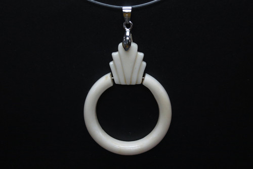 40X50mm Buffalo Bone Dangling Designer Bead Pendant [z1498]