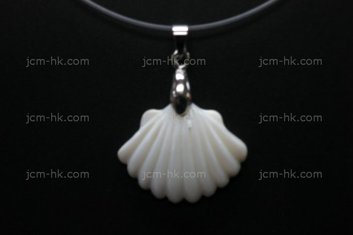 25X22mm Mother Of Pearl Shell Designer Bead Pendant [z1624]