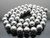 8mm Hematite Silver Round Beads 15.5" coated [8a21s]
