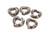 20mm Leopard Skin Heart in Heart Donut Beads 2pcs. [y919b]