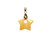 20mm Yellow Jade Donut Star Pendant [y931bp]