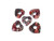 20mm Leopard Skin Heart Donut Beads 2pcs. [y946b]