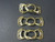 925 Sterling Silver Gold Plated 16x40mm 5-8 Row Clasp 1 Set [y409h]