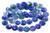 8mm Blue Dot Agate Beads 15.5" dyed [8g5b]