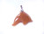 40mm Red Aventurine Jump Dolphin Pendant (12-15mm Thick) [y501c]