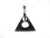 30mm Black Onyx Triangular Hoop Pendant [y107c]