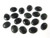 10x14mm Black Onyx Oval Cabochon 5pcs. 2.5mm thick [y721b]