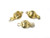 14K Gold Plated 10mm 1-2 Row Clasp [y320f]