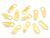 6x3mm Gold Plated Chain Tab About 50pcs. [y308c]