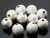 10mm Brass Silver Dust Round Bead 25 pcs. [y683a]