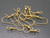 18x30mm Gold Plated Fishhook Earwire With Ball & Coil 20pcs. [y619a]