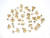 3mm Copper Gold Plated Cup Earstud & Earnut 10pcs. [y111d]